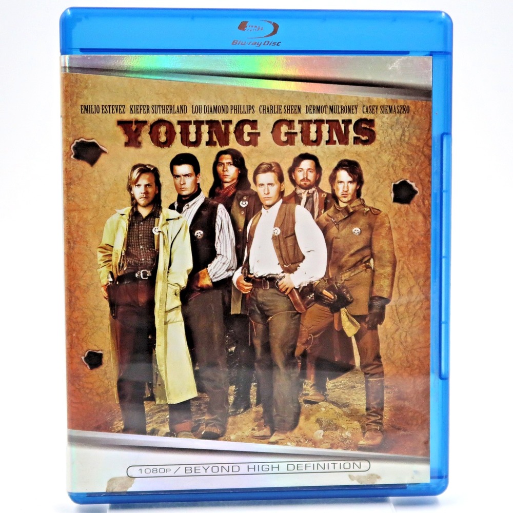 Young Guns Blu-ray 1988 Emilio Estevez Kiefer Sutherland Charlie Sheen R Rating